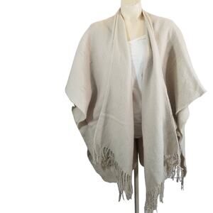 Universal Thread Cascading Cardigan Sweater Open Front Poncho Sleeves OS